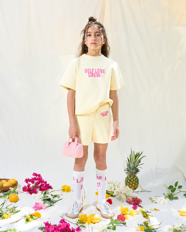 Butter Yellow Self Love Crew Set