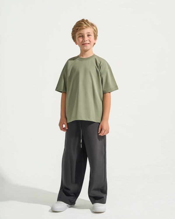 Kids Basic Oversized T-shirt Olive