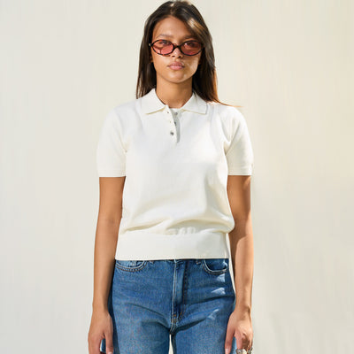Offwhite Classic Knit Polo