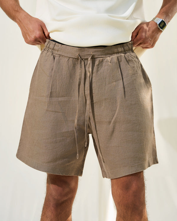 Olive Linen Short