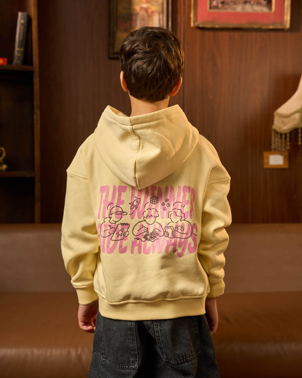 Butter Yellow Always the Winner Hoodie