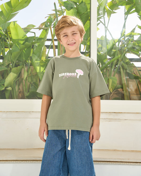 Olive Seashore T-shirt