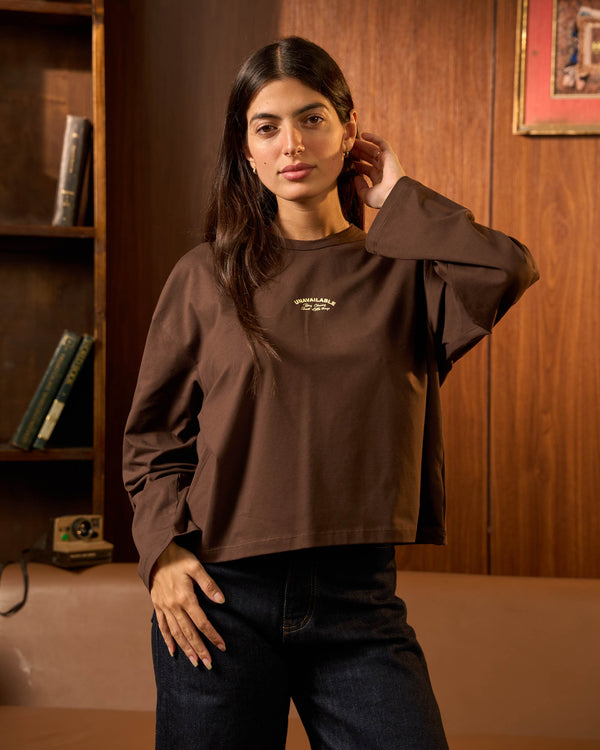 Brown Unavailable T-shirt