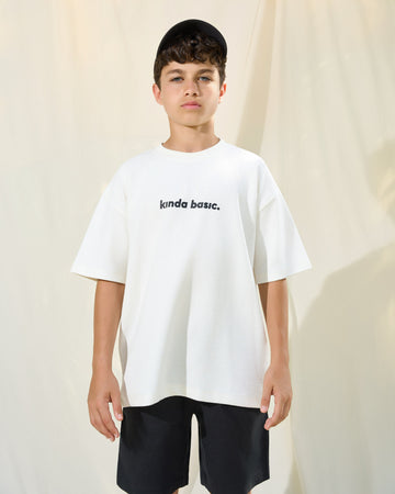 Offwhite Kinda Basic Jacquard T-shirt | Premium Textured Tee – TOUCAN WEAR