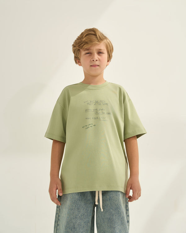 Mint Wave Rider Crew T-shirt