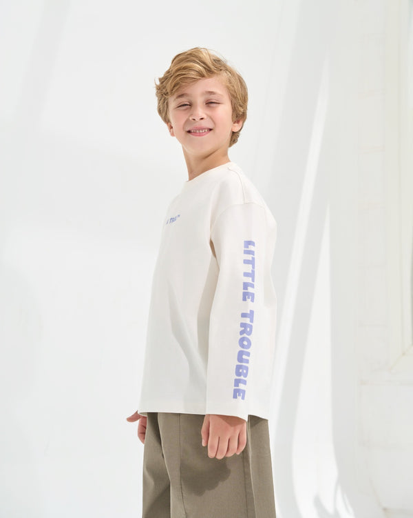 Off white Little Trouble Long Sleeves T-shirt