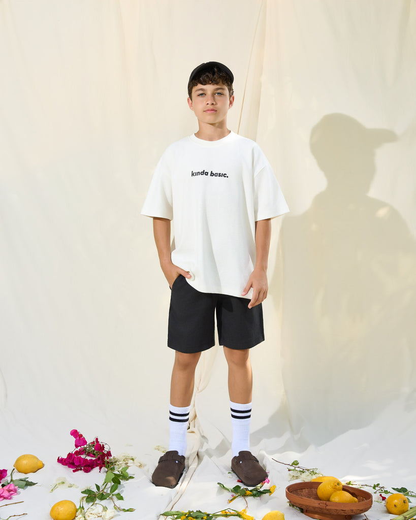 Offwhite Kinda Basic Jacquard T-shirt | Premium Textured Tee – TOUCAN WEAR