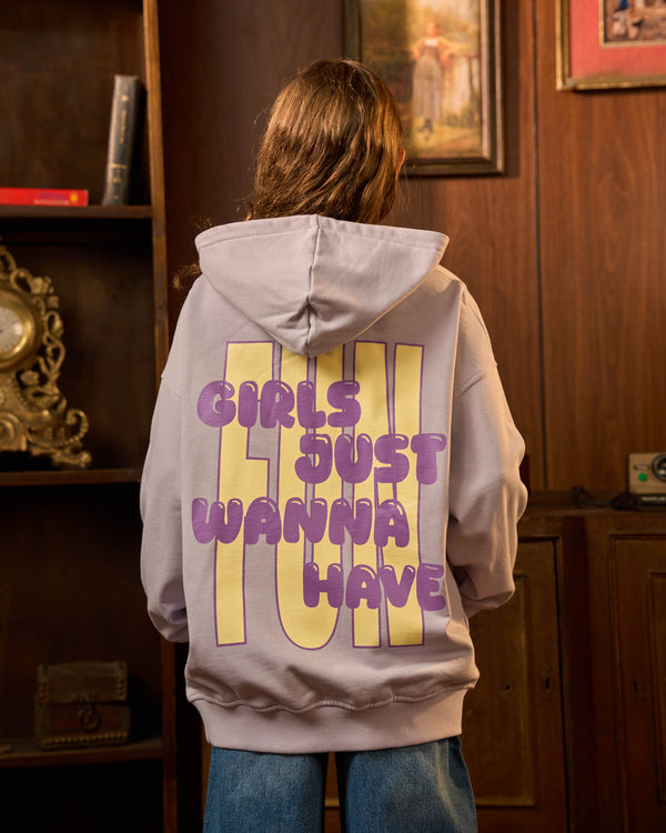 Lavender Girls Just Wanna Have Fun Hoodie